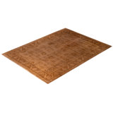 Overdyed Hand-Knotted Wool Modern-Contemporary Brown Area Rug 9' 3" x 12' 7"