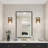 Grisella Dimmable Black/Brass Vanity Light