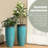30"H Set of 2 Oversized Gradient Cobalt Faux Ceramic Tall Plastic Planter-1155637909-1155637906