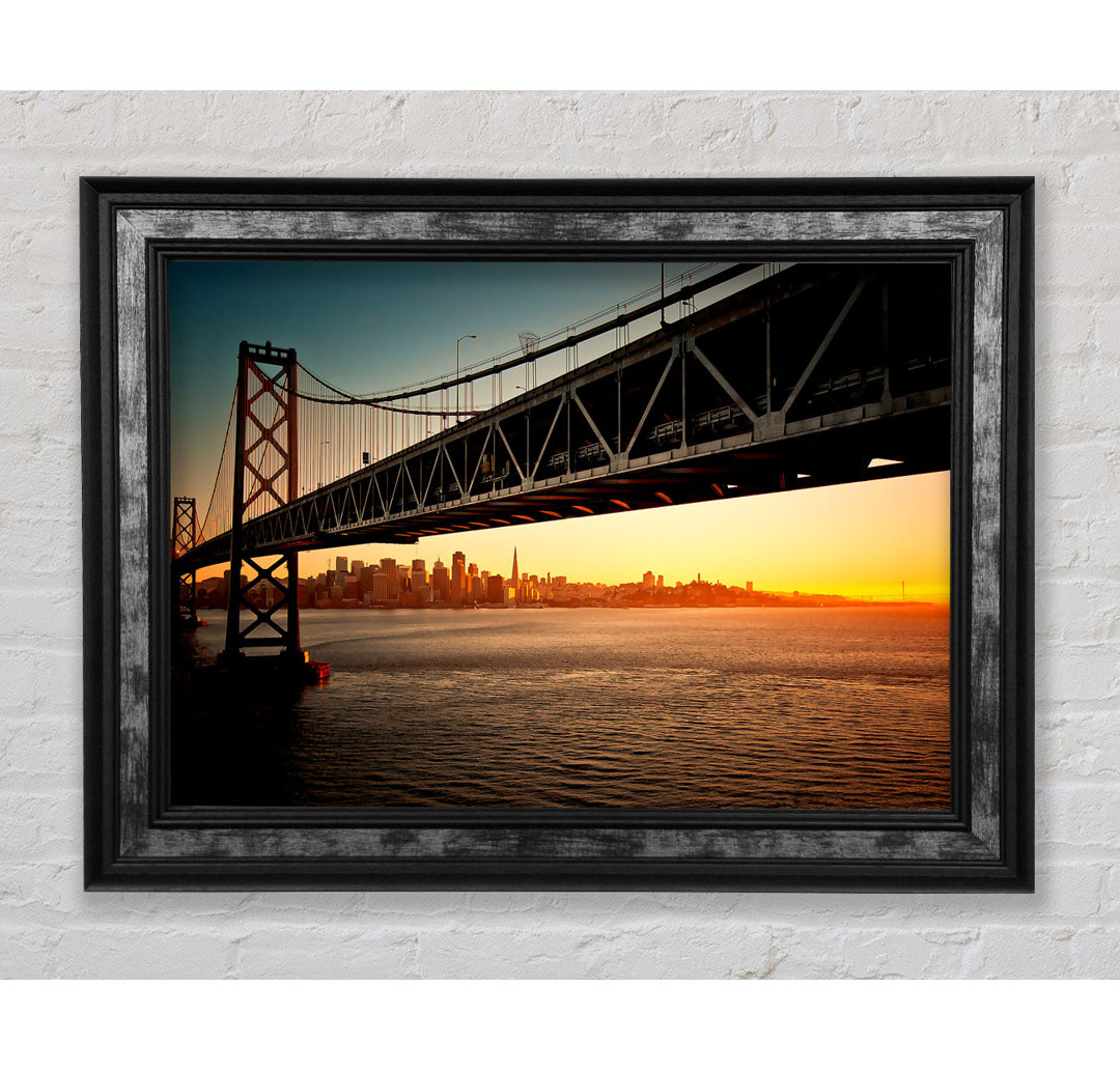 Downtown Bay Bridge - Bilderrahmen Kunstdrucke