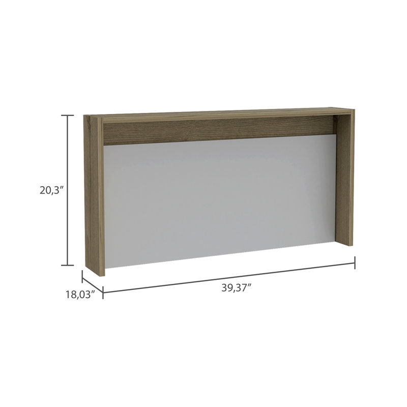 Bureau flottant rectangulaire