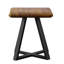 Trapezium Side Table, Metal Base