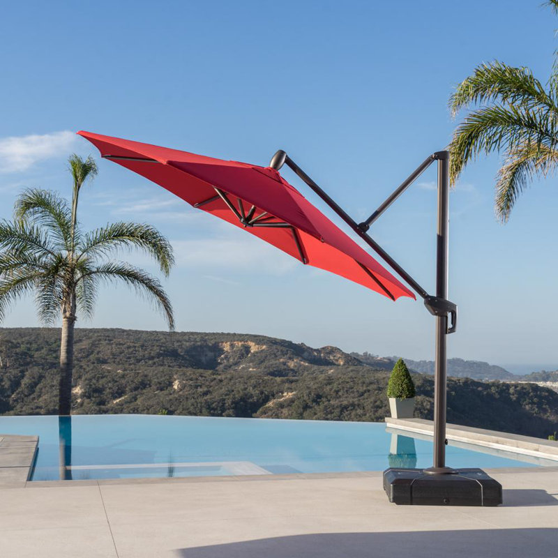 Fionnula 20 Piece Rattan Complete Patio Set With Sunbrella Cushion Covers, Canvas Jockey Red Sunbrella® Canvas