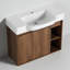 Meuble-lavabo mural avec lavabo en céramique blanche et porte à fermeture en douceur-1269688364