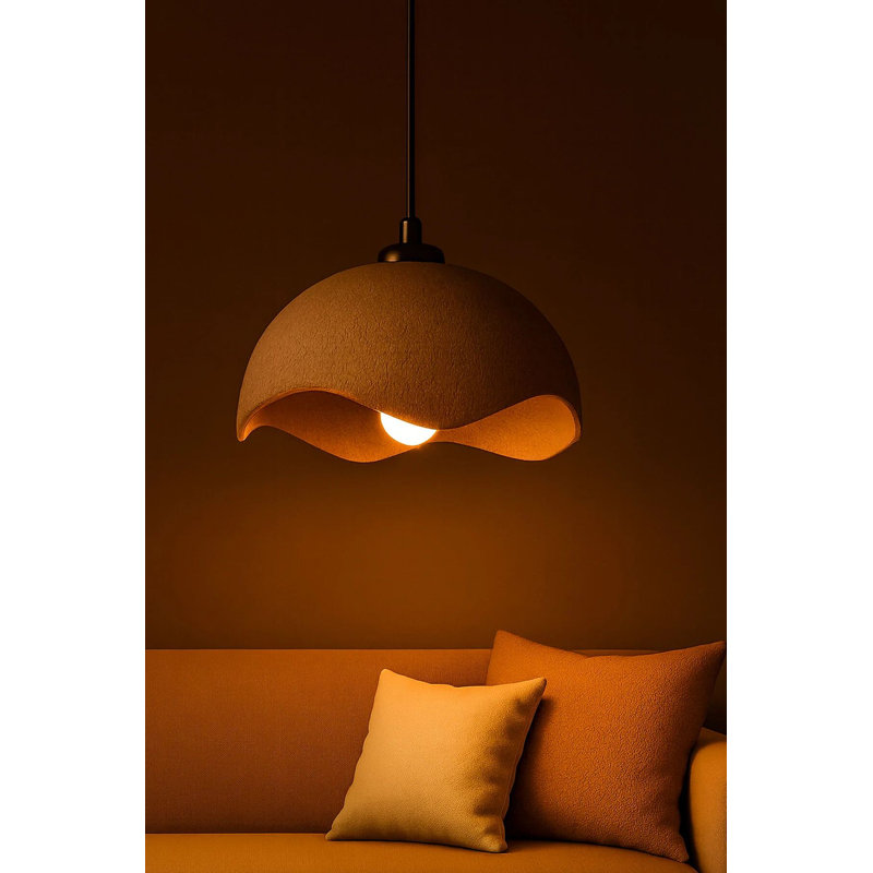 Stylish Adjustable Chandelier, Pink & Gold Metal Body, 11.8 x 5.1 inches | Height: 7.1 to 22.8 inches | E27 Socket, Max 40W | Elegant Lighting Fixture for Living Room & Dining Room | Modern Design, IP20 Rated