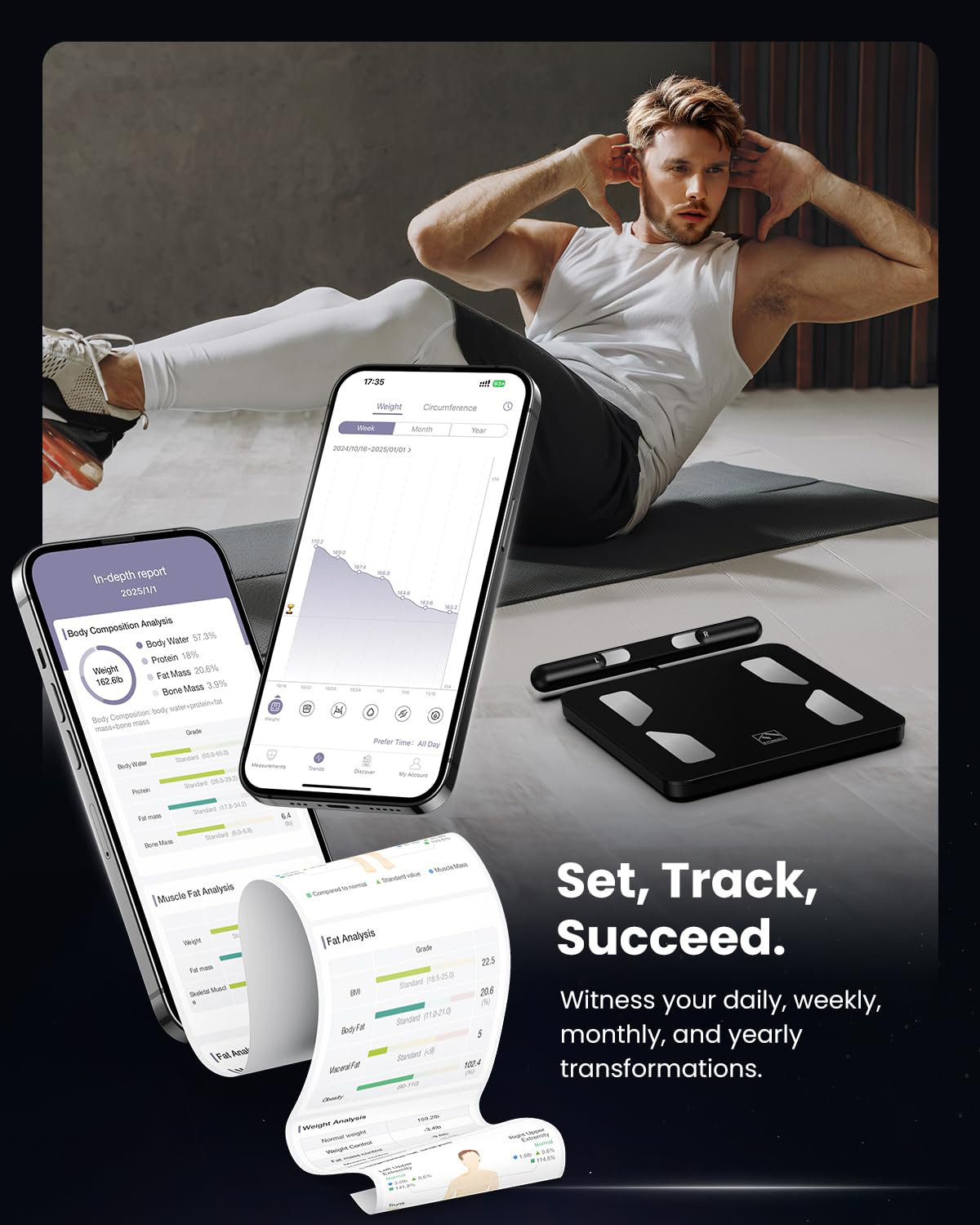 19.93 Only **- RENPHO Smart Scale For Body Weight, Digital Bathroom Scale BMI Weighing Bluetooth Body Fat Physician Suggested. Link In Comments. > #ad #sponsored - View #8