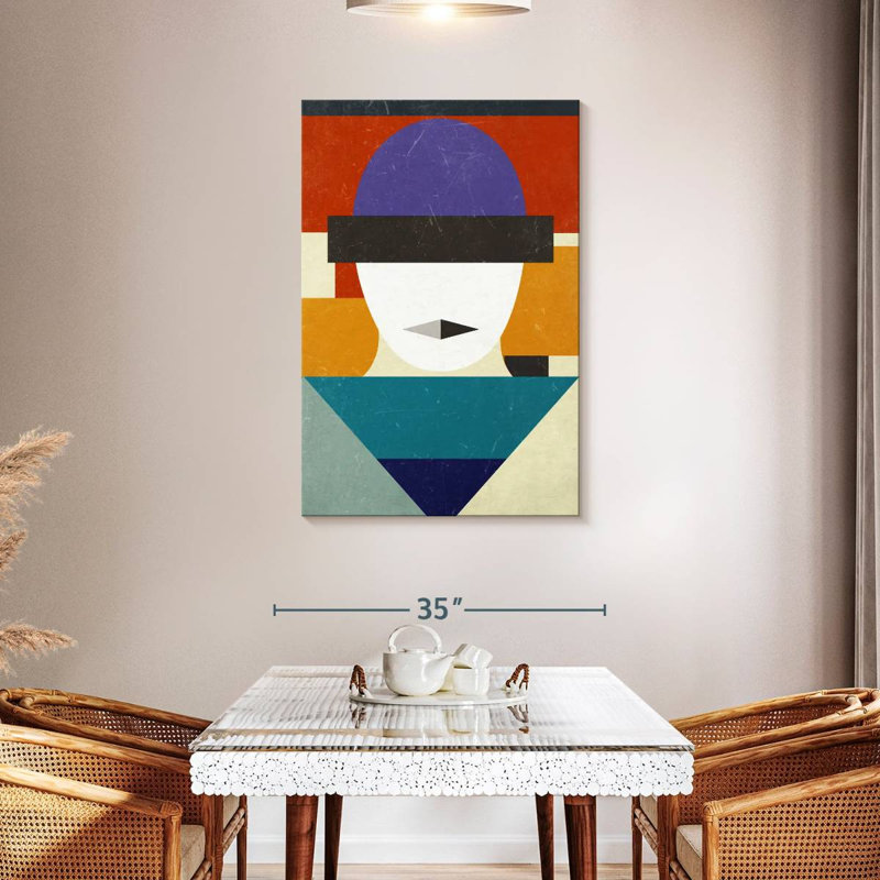 Visage géométrique Leisha, H 45 po x l 30 po