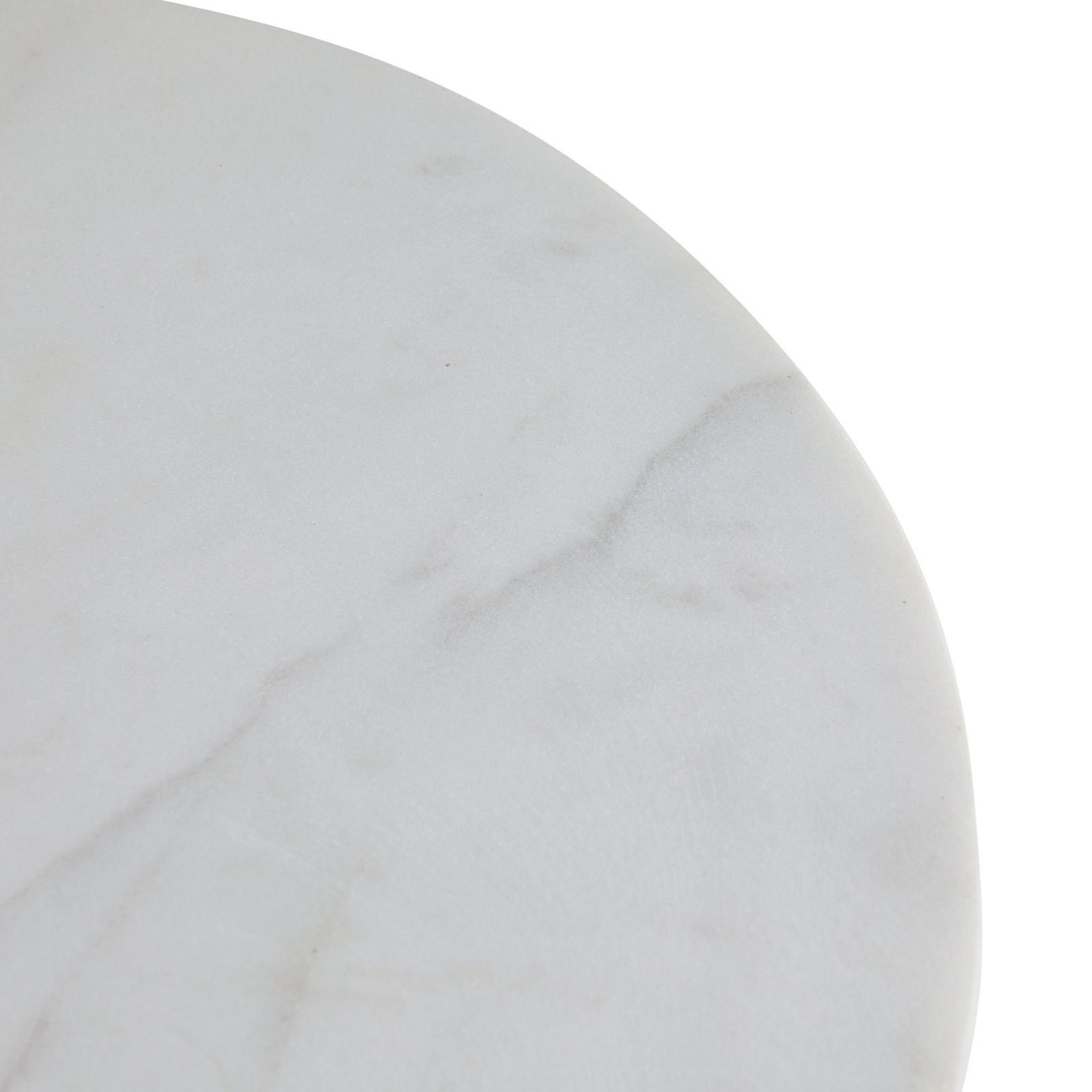 Keane Round Marble Cheese Board, 0.5" H x 8" W x 8" D, White