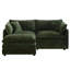 Canapé-lit modulaire en forme de L avec 1 repose-pieds Comfy-1819257831