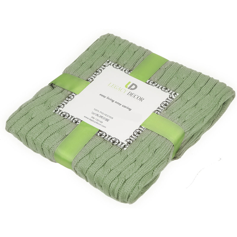 Jeté léger en tricot torsadé, ISE