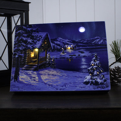 Moonrise 8x6 Lighted Tabletop Canvas