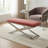 Himalaya X Bench Ottoman, 47", Blush Pink