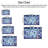 Ghost Rugs for Bedroom, 6x9 Area Rugs Washable, Halloween Spooky Season Blue Carpet for Living Room, Ghost Decor for Home Indoor, Non Slip, Low Pile Design