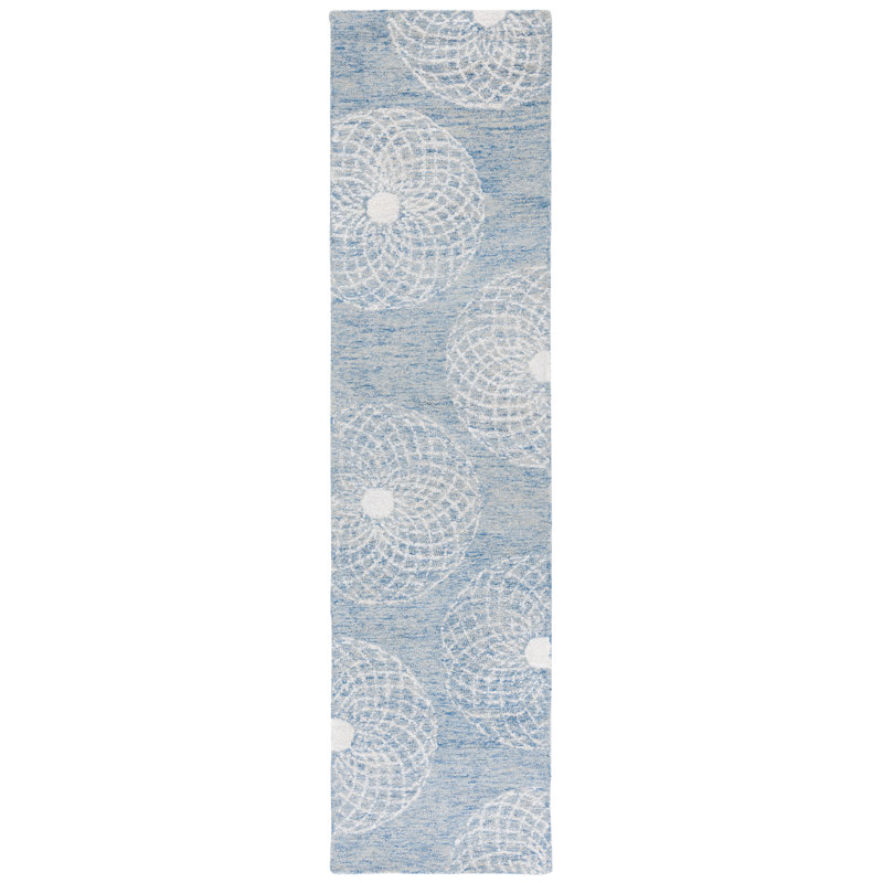 Ebony Hand Tufted Performance Geometric Rug, Runner 2'3" x 9'