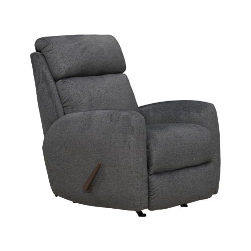 Primo 31" Wide Genuine Leather Rocker Standard Recliner, Gray