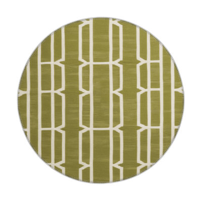 Trellis Brown Indoor and Outdoor Area Rug