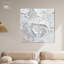 «Glacier Canvas Elegant», art mural blanc doré par Art Remedy-104343570-104343574