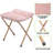 Marqueen Folding Saucer Chairs with Ottoman, Portable Moon Chair Accent Chair with Footrest-1074343990