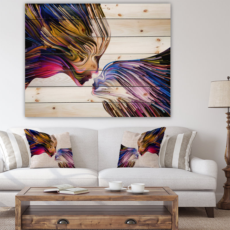 «Metaphorical Mind», reproduction d'art graphique, H 36 po x l 46 po x P 0,78 po, Bois