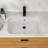 22" X 15.25" White Ceramic Undermount Bathroom Sink With Overflow