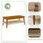 Table basse avec rangement en bois Farmhouse