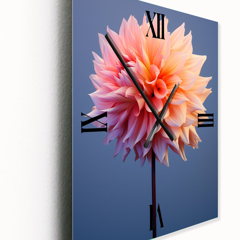 Arina - Horloge murale surdimensionnée Dahlia, Moyen
