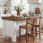 Wood Kitchen Island With Storage Shelf, 55.12" Farmhouse Kitchen Prep Table For Dining Room-1765606559