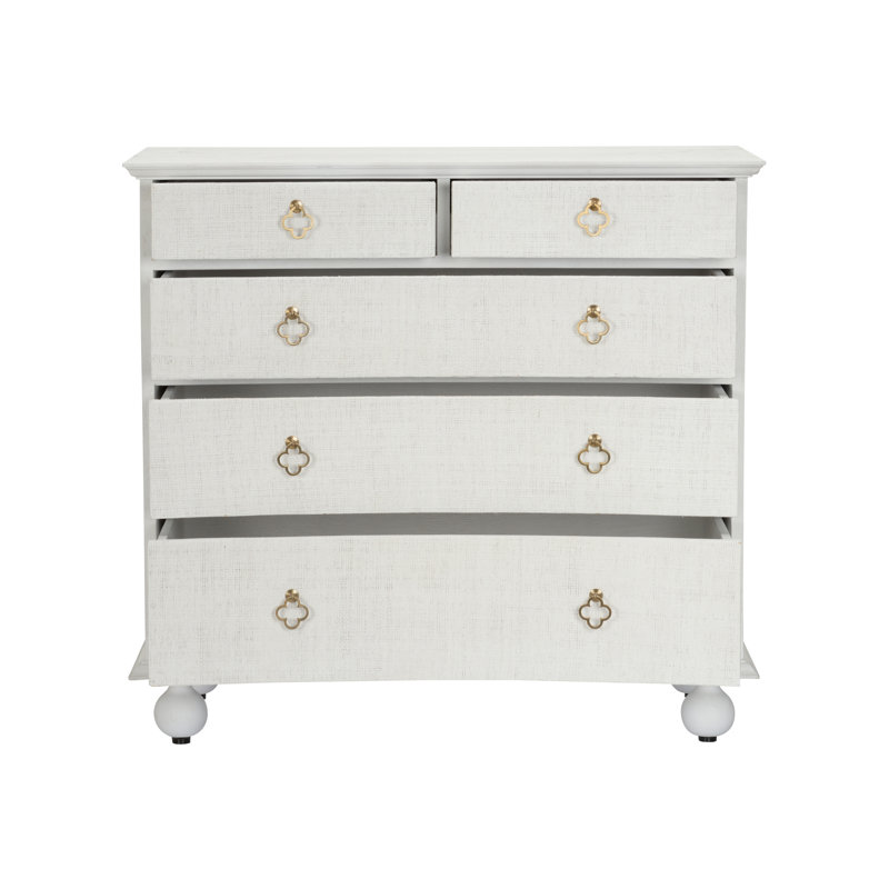 Maxwell 5 - Drawer Dresser, White