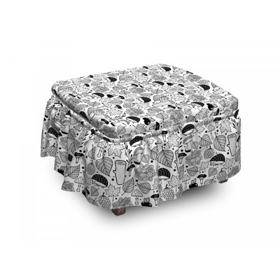 Box Cushion Ottoman Slipcover