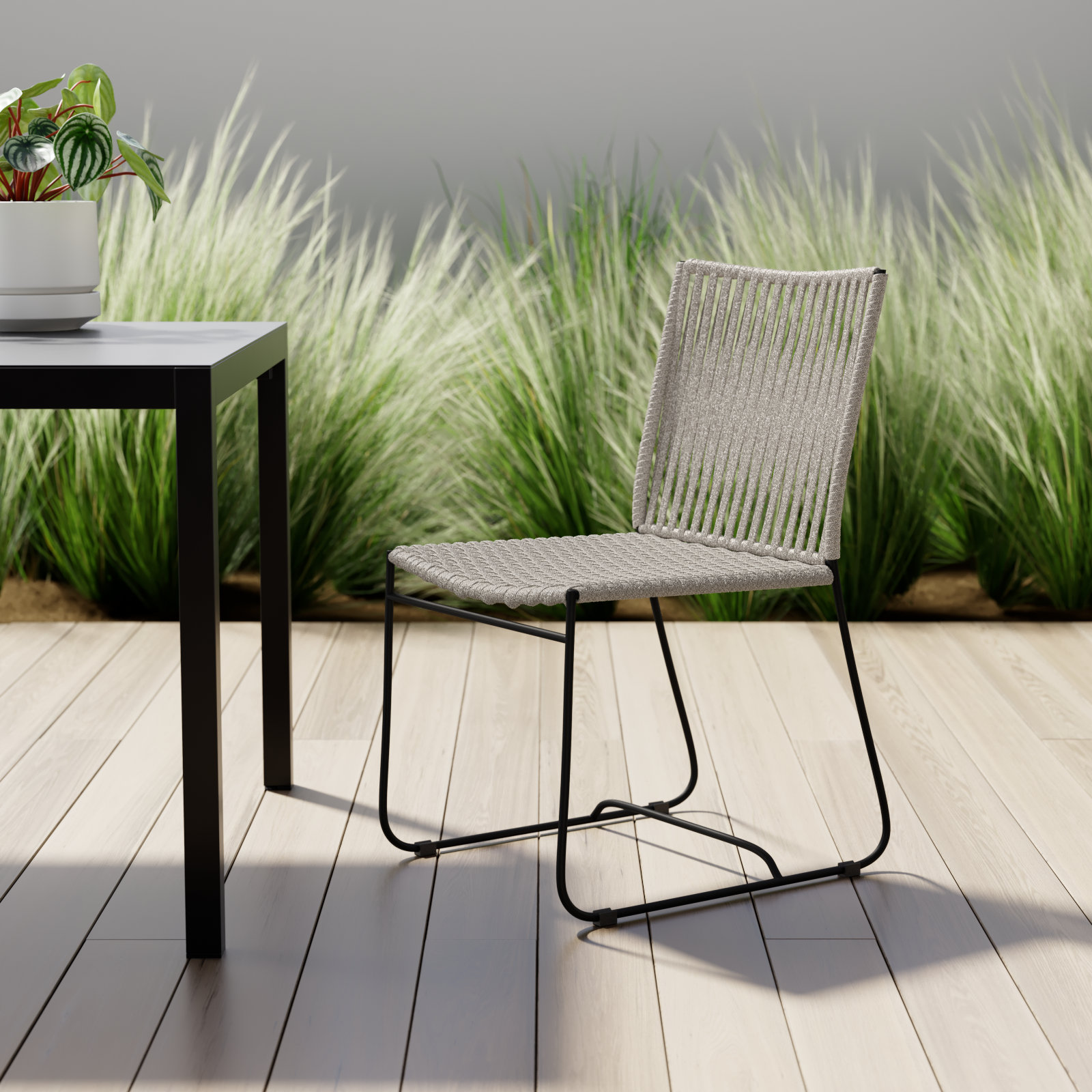 Dyson Iron Patio Side Chair
