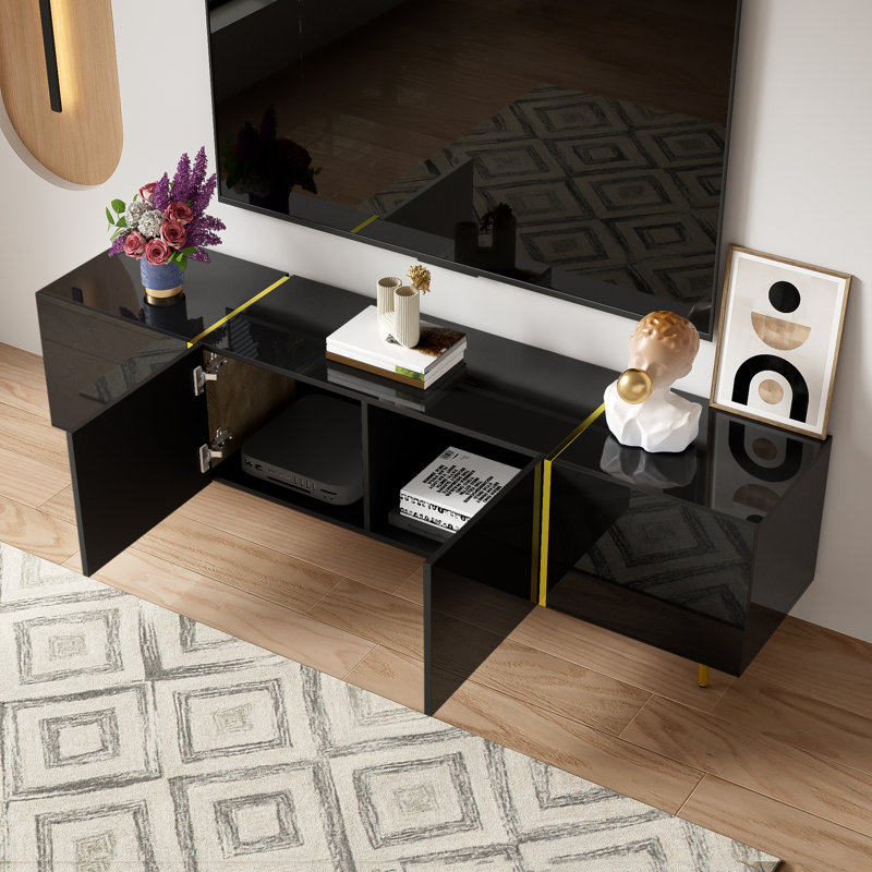 TV Stand for TVs up to 75", Black