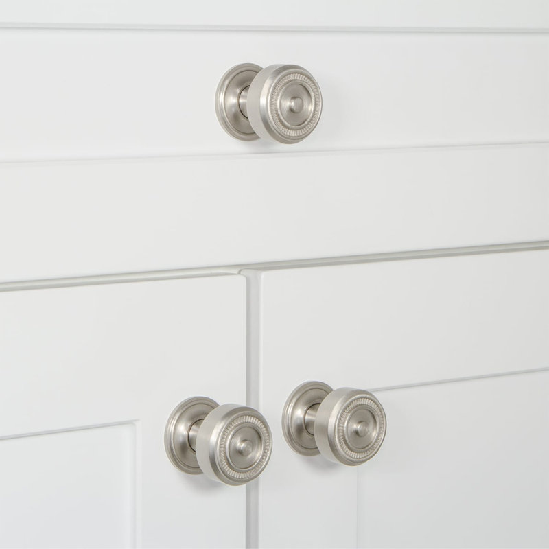 Soleil Cabinet Knob, Satin Nickel
