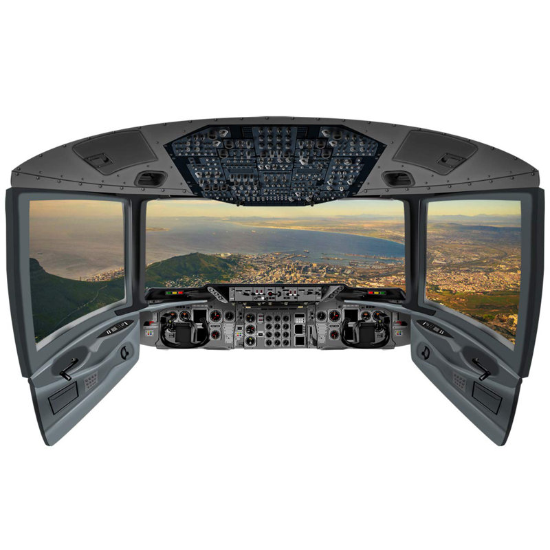 Murale cockpit pour fenêtre de plage Aayush, H 13 po x l 22 po