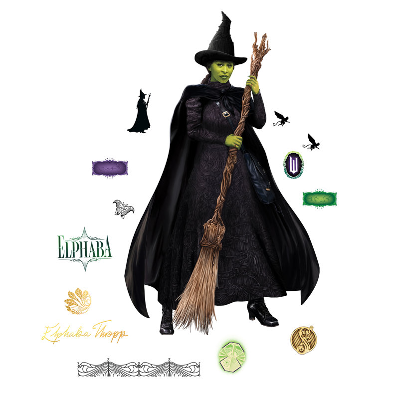 Adhésif décoratif vert Wicked Elphaba
