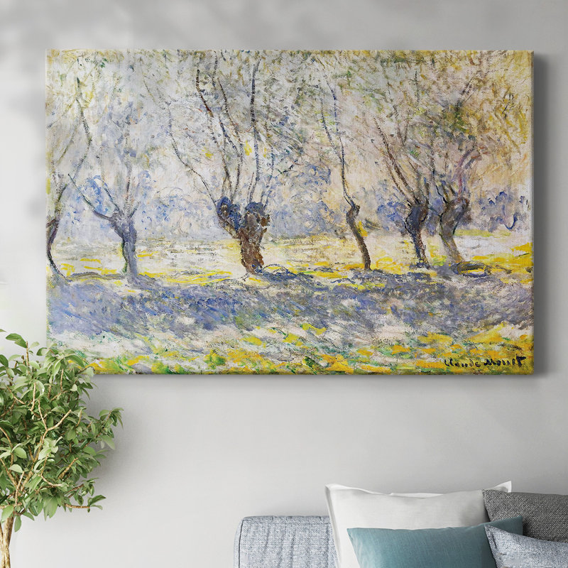 Saules, Giverny, 1886, toile tendue avec châssis, H 8 po x l 12 po