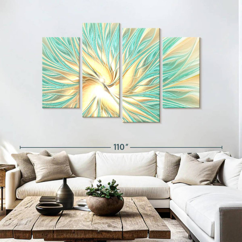 Avery Abstract Sun Spectacle, 54" H x 84" W