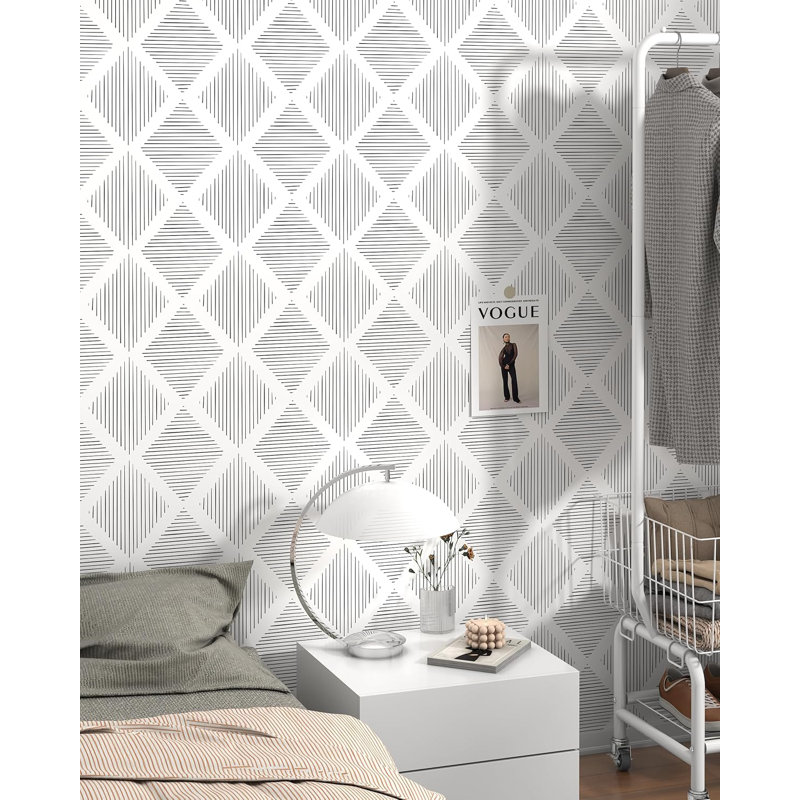 Papier peint adhésif noir et blanc Modern
