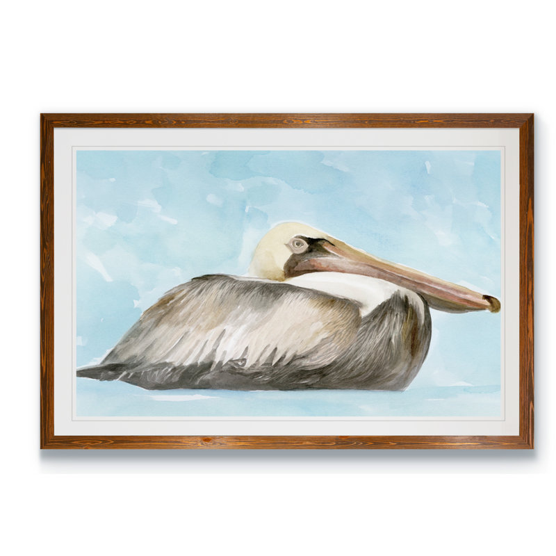 « molle brown pelican i » par paul cezanne-photo, reproduction d’art encadrée, Impression encadrée, érable