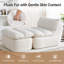 Memory Foam Sofa Chair with Ottoman, Single Sofa, Corduroy Lounger for Living Room-844366480