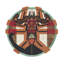 Abstract Area Rug in Orange/Red/Black/White-57906921