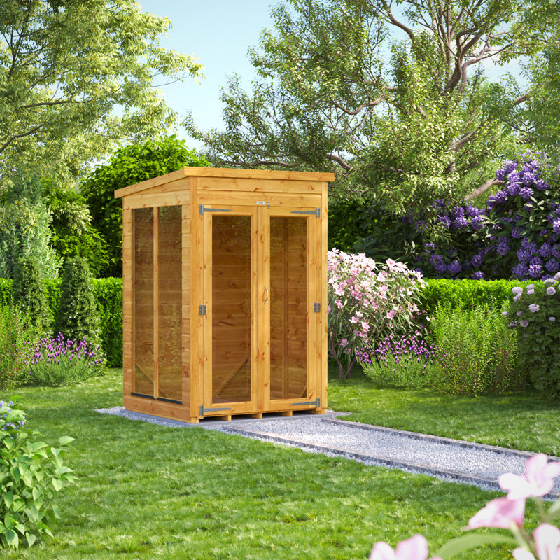 Powersheds 4 x 4ft Timber Tongue & Groove Pent Summerhouse