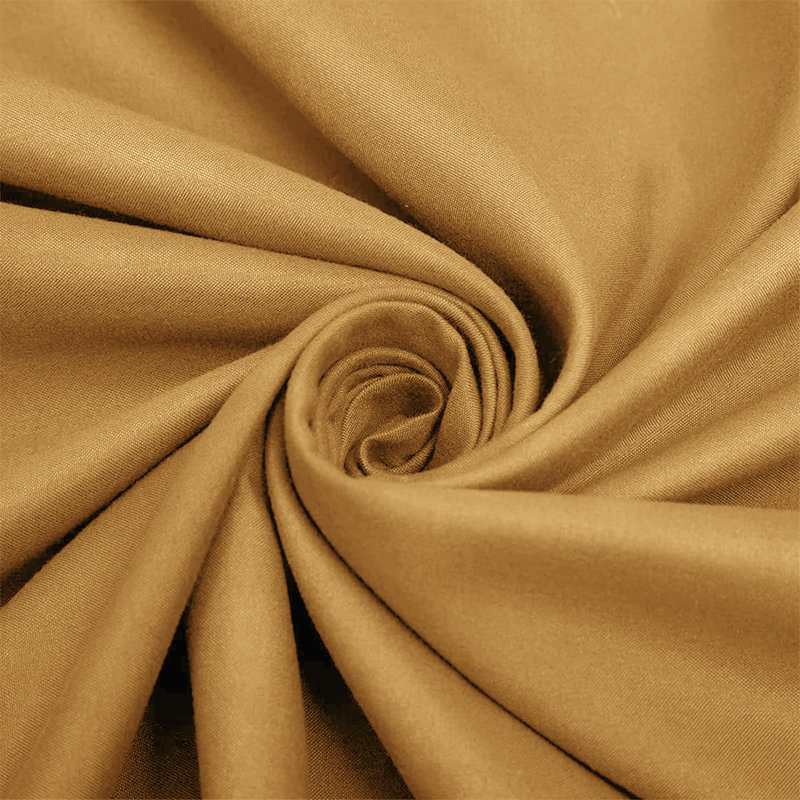 Super Soft Microfiber Fitted Sheet – 25cm Deep Pocket, Brushed Finish, Double (4'6), Ochre