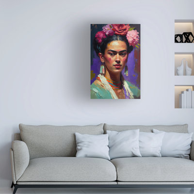 Bolog Portrait Of Frida On Canvas