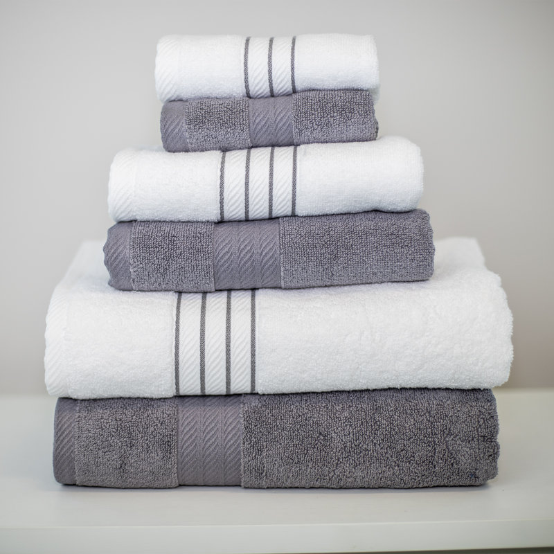 Ensemble de serviettes 6 pièces 100 % coton , Platinum