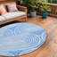 Tapis d'intérieur rond 8 po