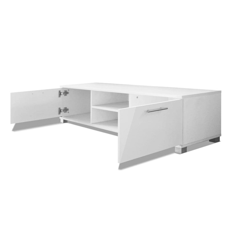 Aspen Hill TV Stand, High-gloss White, 140 cm