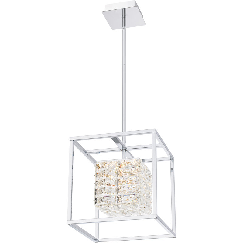 Krenare Integrated LED Polished Chrome Pendant Light