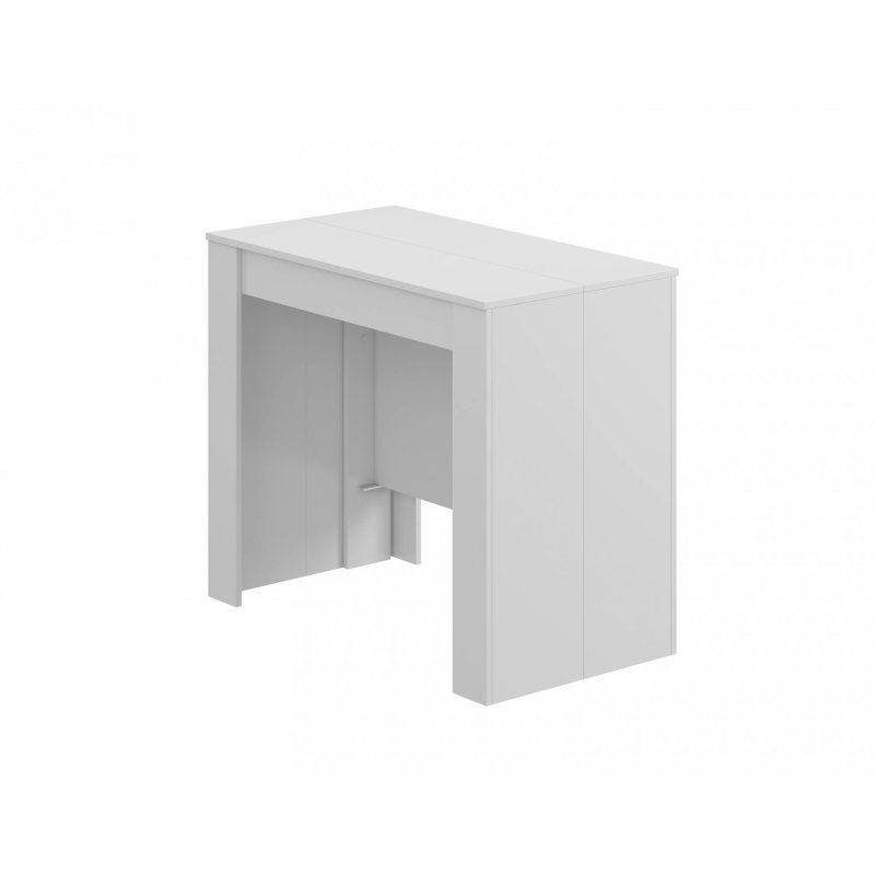 Console Table Compton With Multipurpose Extensions 51/237X90H78 Cm, Glossy White
