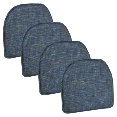 Coussins de chaise antidérapants, 16 x 15 x 2 pouces, ensemble de 4