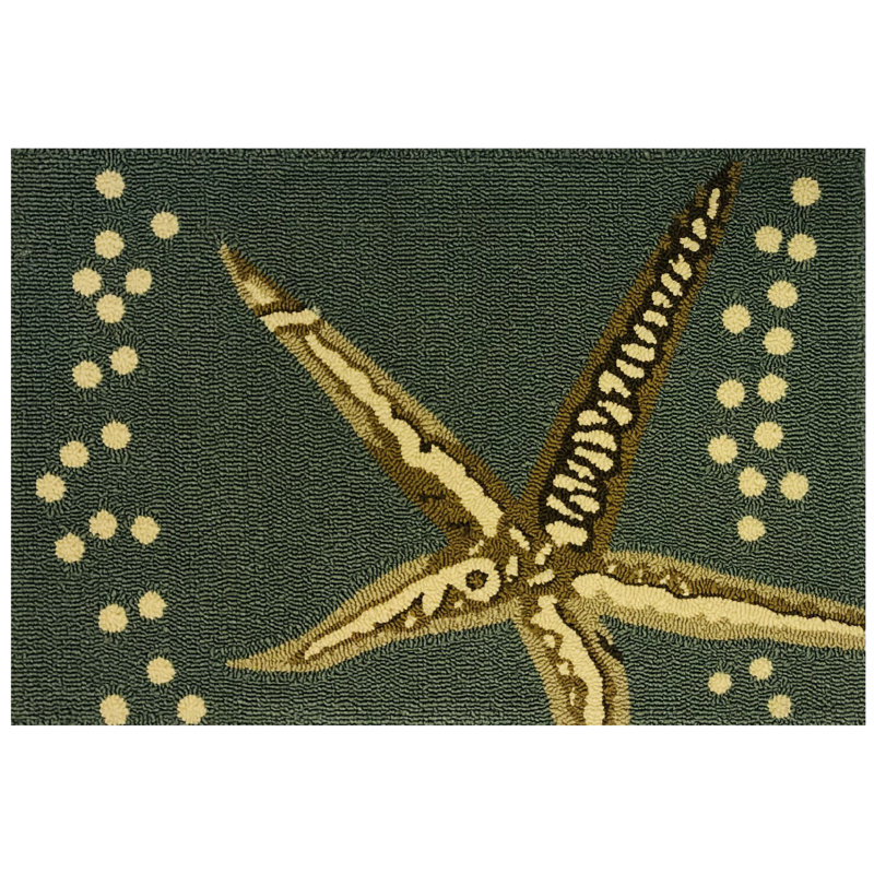 Clairview Looped / Hooked Indoor / Outdoor Rug, Rectangle 2'6" x 4'
